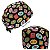 Gorro Cirúrgico, Desenhos Hippie, Selos Postais, Preto - Imagem 5