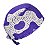 Gorro Cirúrgico, Arte abstrata, rupestre, doodle, grafismo bege, Roxo - Imagem 4