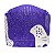 Gorro Cirúrgico, Arte abstrata, rupestre, doodle, grafismo bege, Roxo - Imagem 2