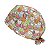 Gorro Cirúrgico, Frutas cortadas, animais fofos comendo, branco - Imagem 3