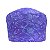 Gorro Cirúrgico, Fundo do mar, Peixes, Baleias, Conchas, Azul Manchado - Imagem 2