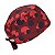 Gorro Cirúrgico, Joaninha Abstrata, Bordô - Imagem 4