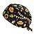 Gorro Cirúrgico, Festa Junina, Chapéu, Milho, Girassol, Preto - Imagem 3