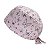 Gorro Cirúrgico, Borboletas Rosa, Salmão, Quadriculado Branco, Rosa - Imagem 3