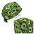 Gorro Cirúrgico, Globo Ocular, Íris Azul, Veios Verdes, Verde - Imagem 5