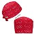 Gorro Cirúrgico, Mamas Traços Brancos, Vermelho - Imagem 5