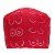 Gorro Cirúrgico, Mamas Traços Brancos, Vermelho - Imagem 2