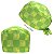 Gorro Cirúrgico, Dinossauro Verde, Xadrez, Verde - Imagem 1