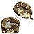Gorro Cirúrgico, Bordado Surgery is War, Camuflado, Marrom/Bege - Imagem 1