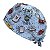 Gorro Cirúrgico, Símbolos Médicos, coração, band-aid, termometro, Azul - Imagem 3