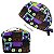 Gorro Cirúrgico, Gatinho, Vampiro, Lobisomem, Múmia, Caveira, Roxo - Imagem 1