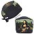 Gorro Cirúrgico, Arte Mona Lisa Segurando gato no colo, Preto - Imagem 5