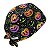 Gorro Cirúrgico, Halloween, Abóboras coloridas, Contorno Verde, Preto - Imagem 4