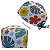 Gorro Cirúrgico, Flores Diversas Coloridas, Azul, Amarelo, Branco - Imagem 1