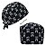 Gorro Cirúrgico, Caveira em forma de Dente, Branco, Preto - Imagem 5