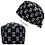 Gorro Cirúrgico, Caveira em forma de Dente, Branco, Preto - Imagem 1