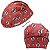 Touca Cirúrgica Feminina, Pepecas Diversas Vermelhas, Vermelho - Imagem 5
