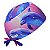 Gorro Cirúrgico, Golfinhos Azul, Rosa - Imagem 4