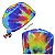 Gorro Cirúrgico, Tie-Dye Colorido, Amarelo, Roxo, Azul, Verde - Imagem 5