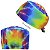 Gorro Cirúrgico, Tie-Dye Colorido, Amarelo, Roxo, Azul, Verde - Imagem 1