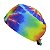 Gorro Cirúrgico, Tie-Dye Colorido, Amarelo, Roxo, Azul, Verde - Imagem 3