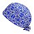 Gorro Cirúrgico, Azulejos Português, Azul Royal - Imagem 3