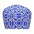 Touca Feminina ALICE, Azulejos Português, Azul Royal - Imagem 2