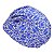 Touca Cirúrgica Feminina, Azulejos Português, Azul Royal - Imagem 3
