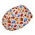 Touca Feminina ALICE, Cogumelos coloridos, Vermelho, Azul, Branco - Imagem 4