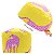 Gorro Cirúrgico, Leopardo Rosa, Amarelo - Imagem 1