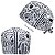Gorro Cirúrgico, Símbolos Nordestinos, Contorno Preto, Branco - Imagem 1
