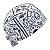 Gorro Cirúrgico, Símbolos Nordestinos, Contorno Preto, Branco - Imagem 4