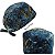 Gorro Cirúrgico, Textura Marmorizada Dourado, Azul - Imagem 5