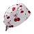 Gorro Cirúrgico, Cereja com Laço Rosa, Corações pequenos, Branco - Imagem 4