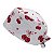 Gorro Cirúrgico, Cereja com Laço Rosa, Corações pequenos, Branco - Imagem 3