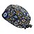 Gorro Cirúrgico, Arte, Olho Grego, Pintura Óleo, Azul - Imagem 3