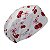 Touca Feminina ALICE, Cereja com Laço Rosa, Corações, Branco - Imagem 4