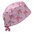 Gorro Cirúrgico, Laços contorno Vermelho, Rosa - Imagem 4