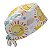 Gorro Cirúrgico, Desenho Sol, Nuvem, Estrela, Branco - Imagem 4
