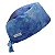 Gorro Cirúrgico, Mesclado Jeans, Mar, Textura Marmore, Azul Manchado - Imagem 4