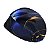 Touca Cirúrgica Feminina, Estampa Abstrata, Tons Azul e Dourado, Preto - Imagem 3
