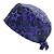 Gorro Cirúrgico, Estrela Grunge Roxa, Preto - Imagem 3