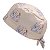 Gorro Cirúrgico, Coelhos Enfermeiros Abraçados, Rosa e Azul, Bege - Imagem 3