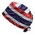 Gorro Cirúrgico, Bandeira da Tailândia, Vermelho Azul e Branco - Imagem 3