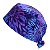 Gorro Cirúrgico, Greys Anatomy, Flores Rosa, Roxo, Azul - Imagem 3