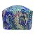 Gorro Cirúrgico, Greys Anatomy, Penas Pavão coloridas, Roxo, Azul - Imagem 2