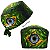 Gorro Cirúrgico, Bandeira do Brasil Estilizada, Íris Azul, Verde - Imagem 5