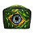Gorro Cirúrgico, Bandeira do Brasil Estilizada, Íris Azul, Verde - Imagem 2