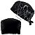 Gorro Cirúrgico, Silhuetas Femininas, Rabiscos Brancos Corpo, Preto - Imagem 1
