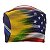 Gorro Cirúrgico, Bandeiras Brasil e Estados Unidos Mescladas Estilizadas - Imagem 2